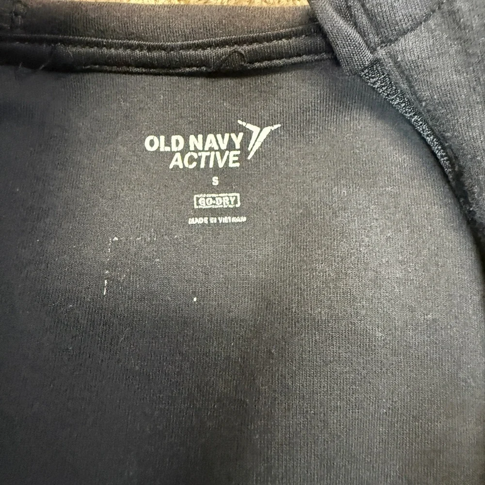 Old Navy: Men's Active Black Hooded Zip Up Sweatshirt, Size S